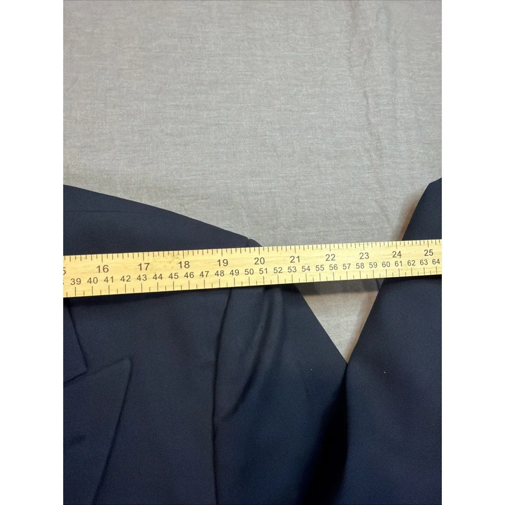 VTG Burberrys Blazer‎ Mens Sz 44R Blue Wool Double Breasted Made USA 80s Jacket